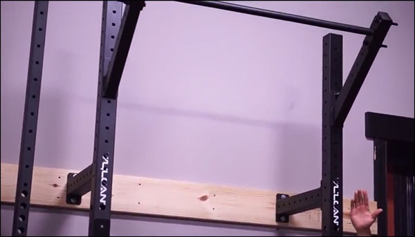 Vulcan Slim Fit Wall Mounted Rig for space saving garage gyms