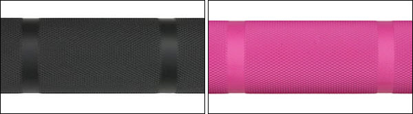 Cerakote finish options for the California Bar (pink on 15 kg only)