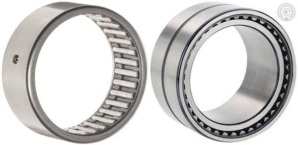 Standard needle bearings versus needle bearings with inner race