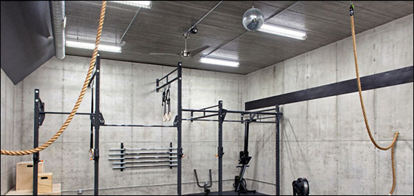 Dark Garage Gym Brighten It Up With New Lighting