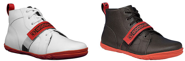 SABO GoodLift Lifting Shoes in black or white with red highlights