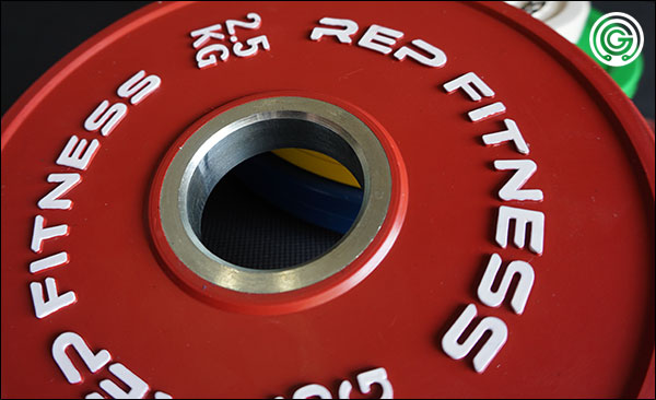 Steel hub of the Rep Fitness Kilogram Change Plates