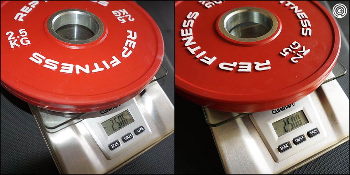 Rep Fitness Kilogram Change Plates 2.5 kg plates weighed for accuracy