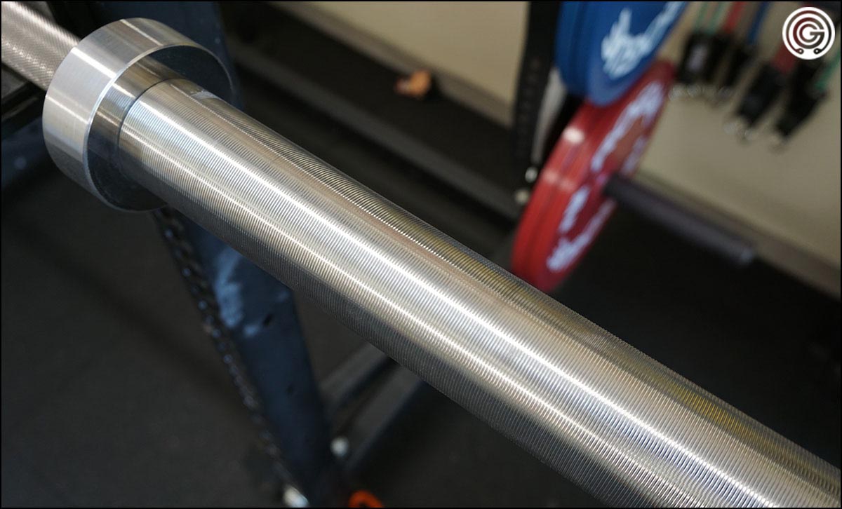 Grooved, stainless steel sleeves of the Vulcan Absolute SS Power Bar