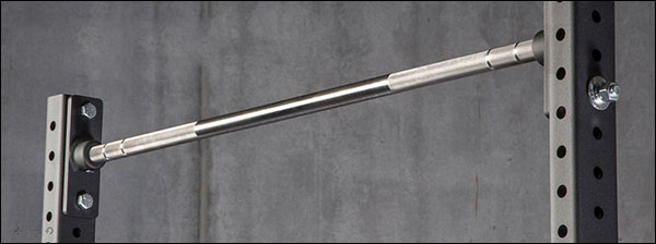 Rogue Socket Pull-up Bar in Stainless Steel - Knurled, for Infinity racks