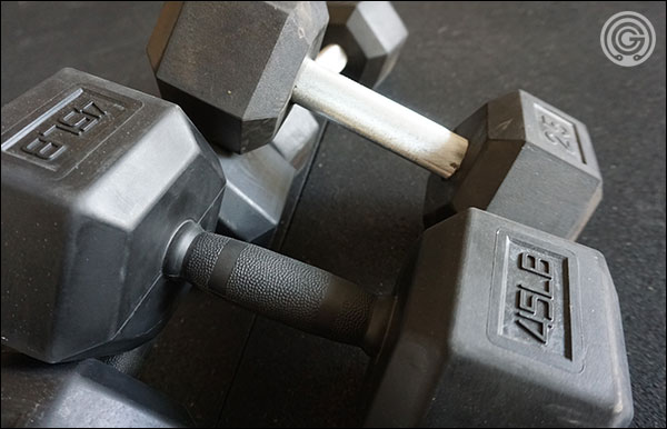 Vulcan's Pro Hex Dumbbells versus the Rep Fitness Dumbbells