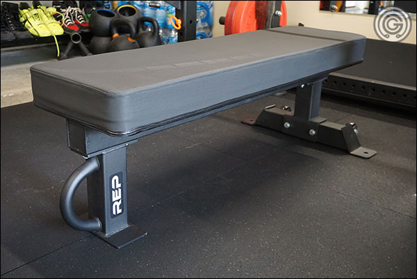 Rep FB-5000 Competition bench with the optional 14" Wide Pad