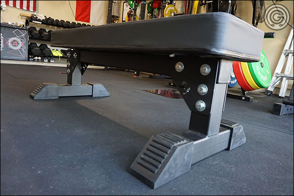 Rogue "shorty" Monster Utility Bench with the Rep Grippy Pad