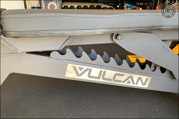 The Vulcan Prime Adjustable Bench uses a ladder system for pad adjustments - 12 positions in total