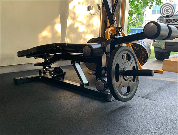 Powertec Bench with Leg Curl Attachment