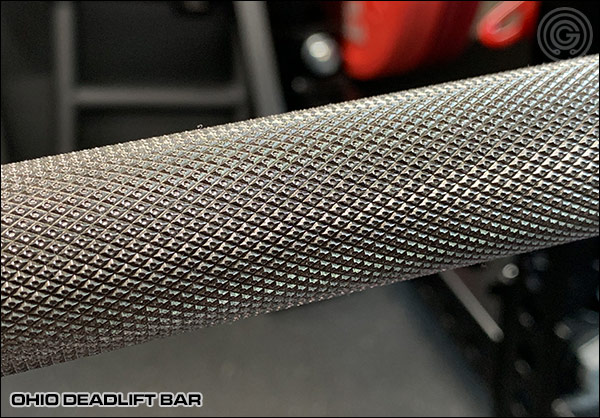 Close up - Ohio Deadlift Bar Knurling