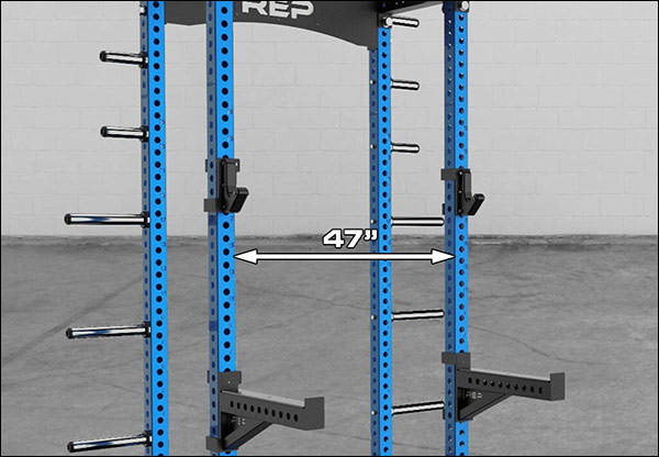 The Rep HR-5000 has a 47" front upright opening rather than a 49" opening