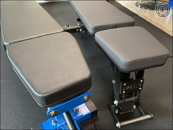 The AB-5000 (left) has a huge seat, whereas the seat on the Rep AB-5200 is more compact (and more comfortable in mid-incline positions)