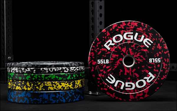 Rogue Fitness Fleck Color Bumper Plates